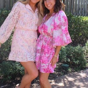 Entro Pink Floral Romper